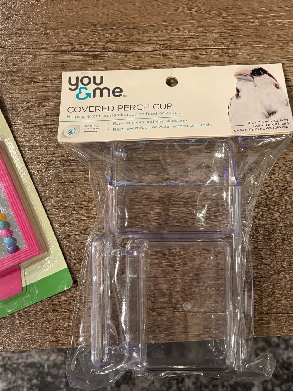 Bird mirrors with perch cup all 3 items for only $10